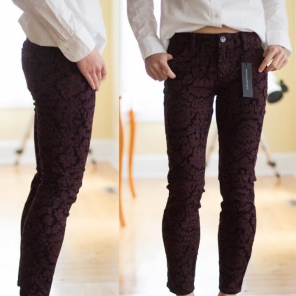 L'Wren Scott Limited Edition Brocade Jeans Sz 28